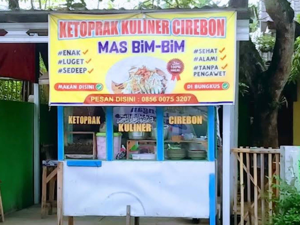 Ketoprak Kuliner Cirebon Mas Bim Bim di Desa Cibelok, Kecamatan Taman, Pemalang